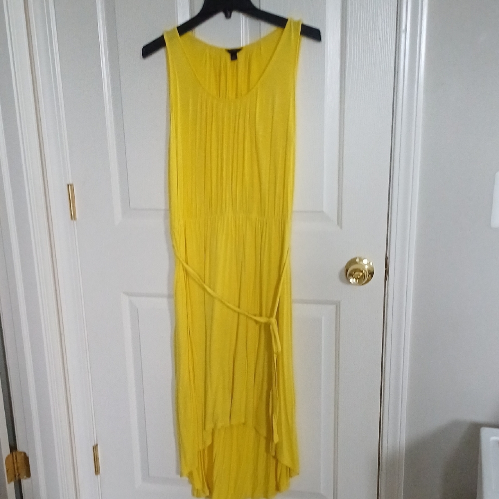 Ann Taylor Yellow High Low Dress